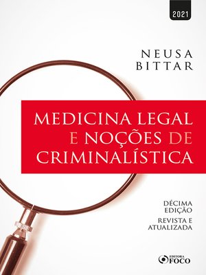 cover image of Medicina legal e noções de criminalística